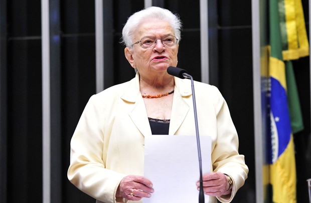 A deputada Luiza Erundina (PSOL-SP) (Foto: Luis Macedo/Câmara dos Deputados)