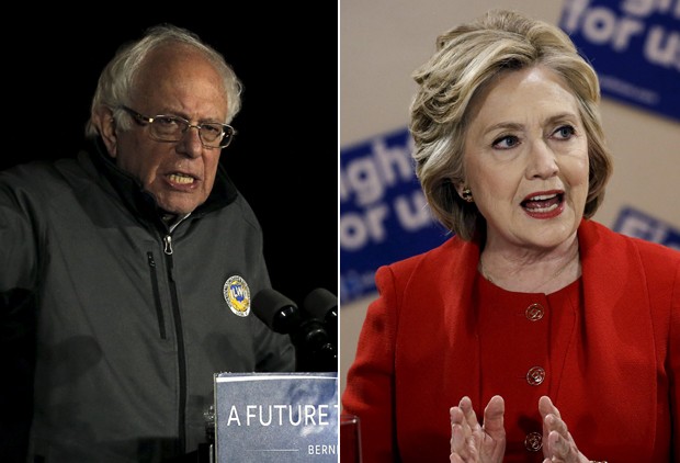 Sanders e Hillary cara a cara em debate antes das primárias de NY (Foto: Reuters)