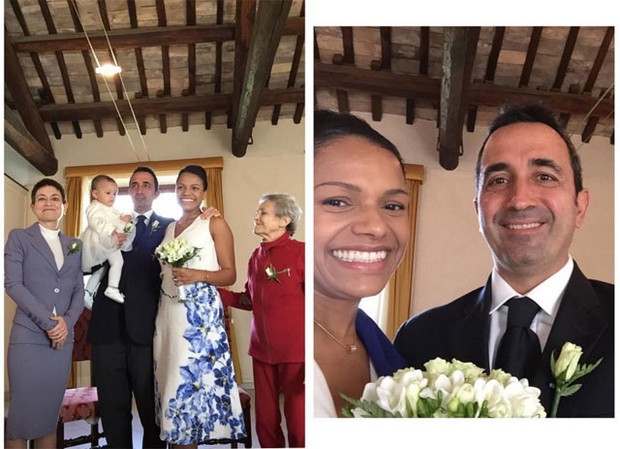 Quitéria Chagas renova votos com o marido (Foto: Reprodução/Instagram)