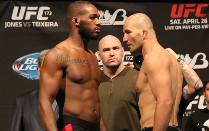 Jon Jones x Glover Teixeira - Pesagem UFC (Foto: Evelyn Rodrigues)