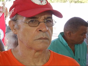 Integrante do Movimento Humanos Direitos, o ator Osmar Prado foi até Marabá acompanhar o julgamento. (Foto: Reprodução/TV Liberal)