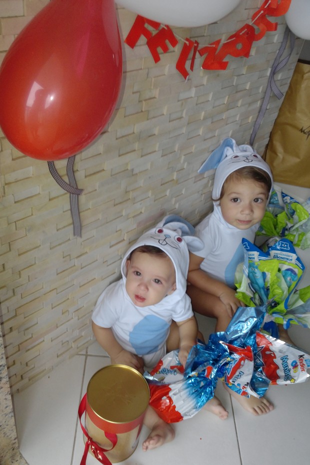 Filhos de Priscila Pires, Pietro e Gabriel (Foto: Divulgação)
