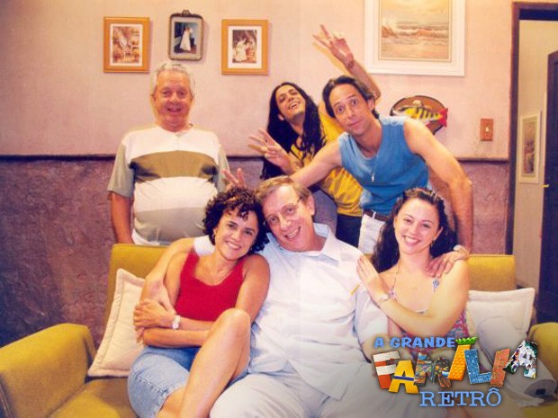 Família Silva na temporada de 2001 (Foto: CEDOC/TVGlobo)