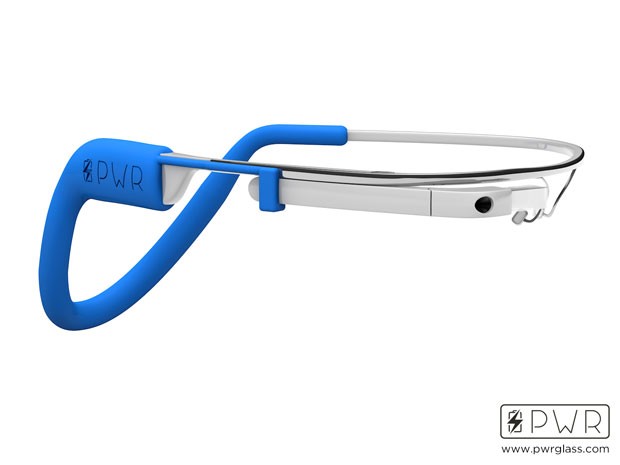 PWRGlass é acessório que aumenta a bateria do Google Glass em 3 vezes (Foto: Divulgação/PWRGlass)