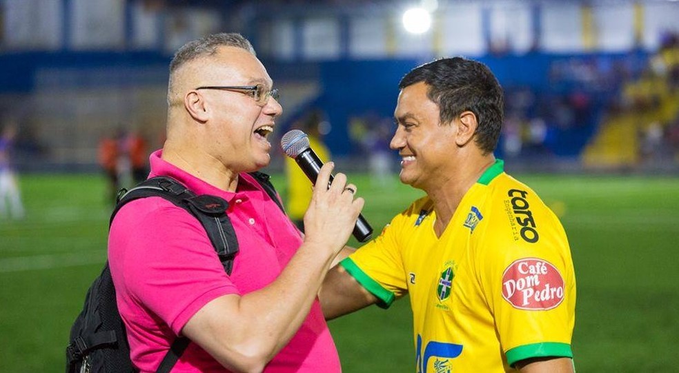 Popó é atacante reserva da seleção brasileira de master (Foto: Divulgação Akmos/Seleção brasileira de master)
