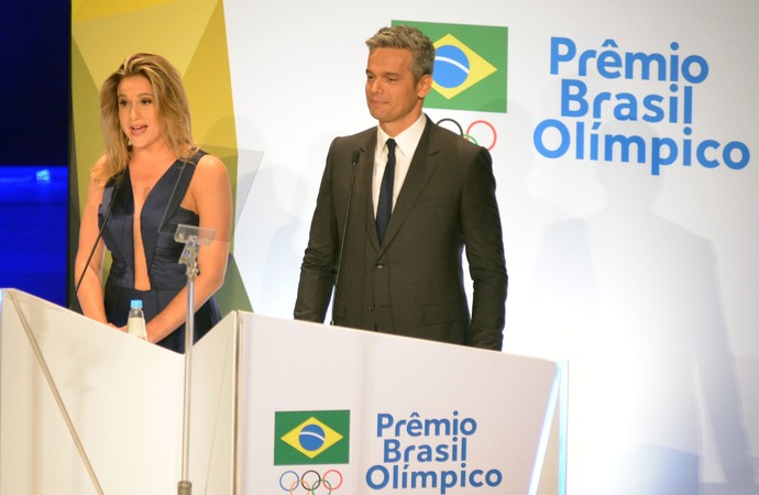 Prêmio Brasil olímpico - Fernanda Gentil e Otaviano Costa (Foto: André Durão )