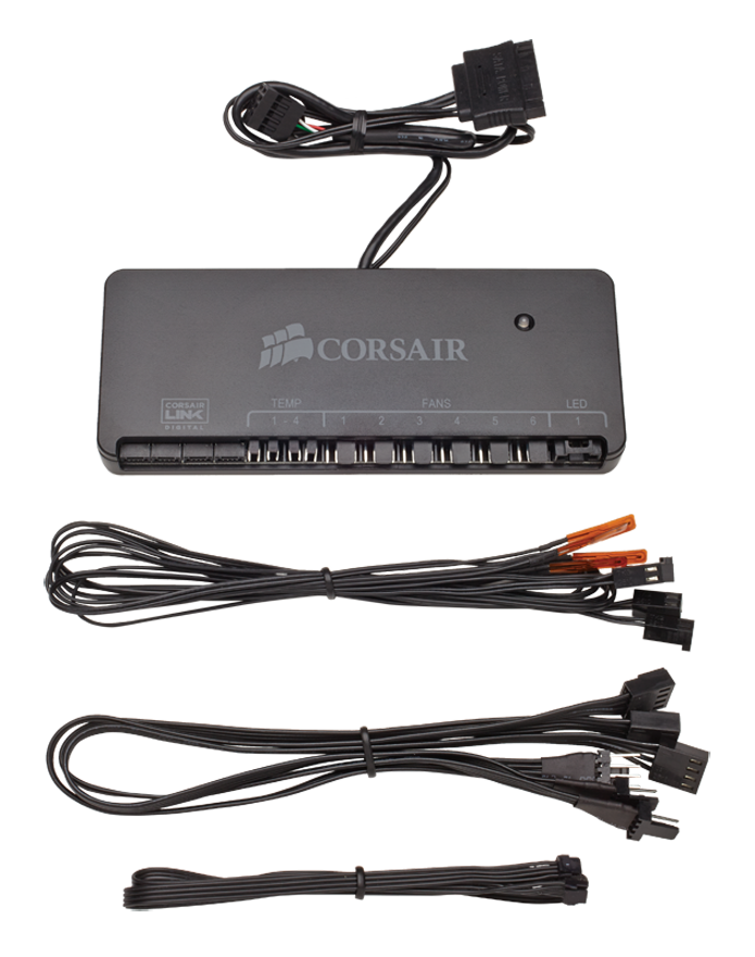 Peças que vêm com o aparelho da Corsair (Foto: Divulgação/cORSAIR) Peças que vêm com o aparelho da Corsair (Foto: Divulgação/cORSAIR)