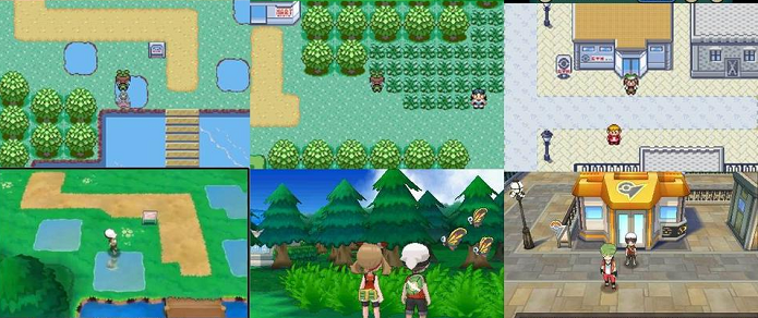 Pokémon Omega Ruby e Alpha Sapphire comparados com suas versões originais. (Foto: Reprodução/ Reddit)