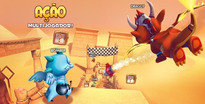 Dragon Land possui corrida multiplayer online (Foto: Divulgação / socialpoint)