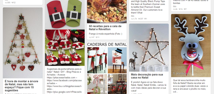 Pinterest é uma rede social útil para encontrar ideias de decoração (Reprodução/Caio Bersot)