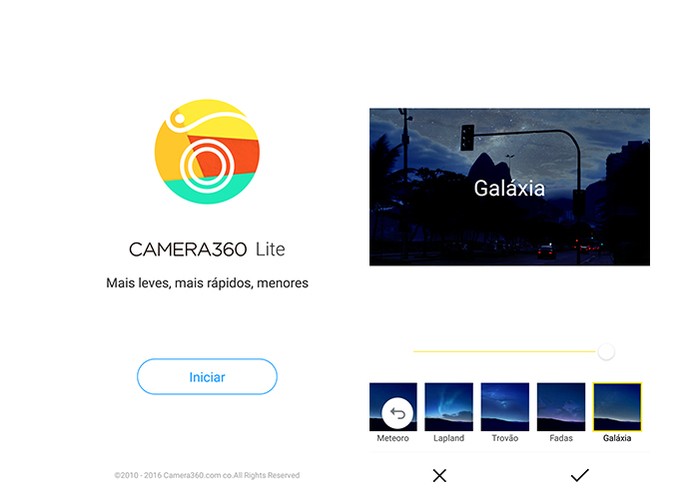 Camera360 Lite é uma boa opção para editar fotos com app mais leve (Foto: Reprodução/Barbara Mannara)