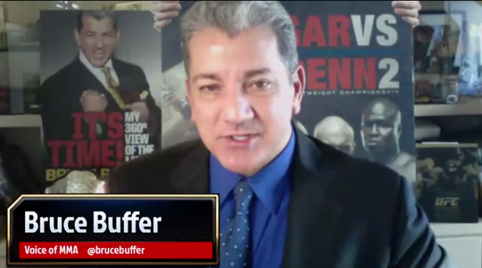 Bruce Buffer, a Voz do Octógono do UFC (Foto: Reprodução/MMA Federation) Bruce Buffer, a Voz do Octógono do UFC (Foto: Reprodução/MMA Federation)