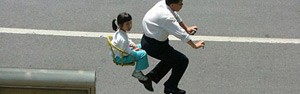 Chinês cria 'bicicletas invisíveis' (Divulgação)