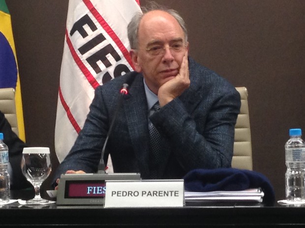 O presidente da Petrobras, Pedro Parente, apresentou o plano de negócios da companhia na Fiesp, em São Paulo (Foto: Taís Laporta/G1)