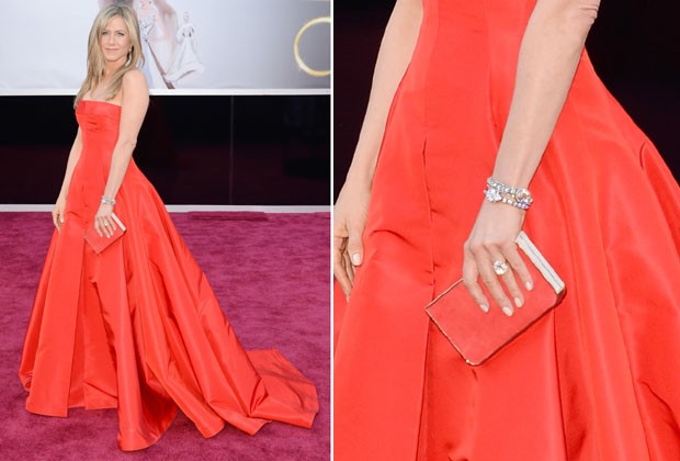 JENNFIER ANISTON DE TOTAL RED (Foto: Getty Images)