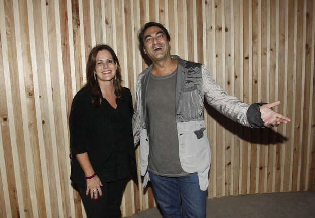 Renata Ceribelli e Zeca Camargo no Lollapalooza (Foto: Celso Tavares/EGO)