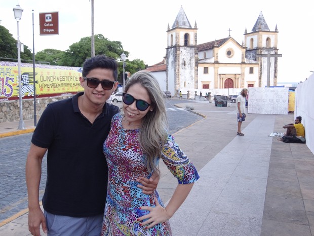 Renata nasceu no Recife, mas nunca passou carnaval na cidade. Ela e o namorado moram em Palmas. (Foto: Lorena Aquino/G1)