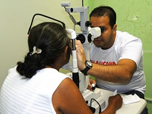 campanha de prevenção ao glaucoma (Foto: Divulgação/AMO)