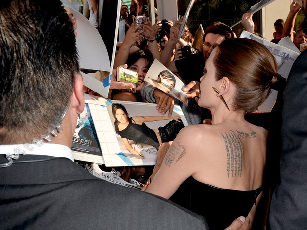 Angelina Jolie em première de filme em Los Angeles, nos Estados Unidos (Foto: Kevin Winter/ Getty Images/ AFP)