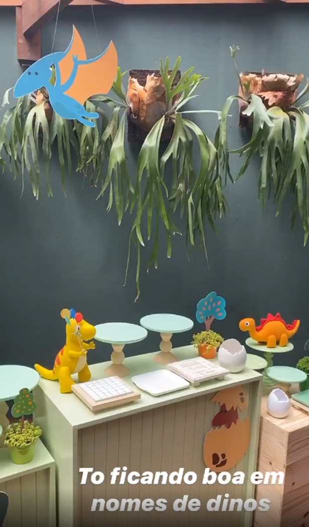Rafa Brites escolheu o tema dinossauros para festa de Rocco (Foto: Reprodução / Instagram) Rafa Brites escolheu o tema dinossauros para festa de Rocco (Foto: Reprodução / Instagram)