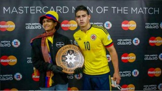 James Rodríguez melhor em campo Colômbia Peru (Foto: Reprodução / Copa América)
