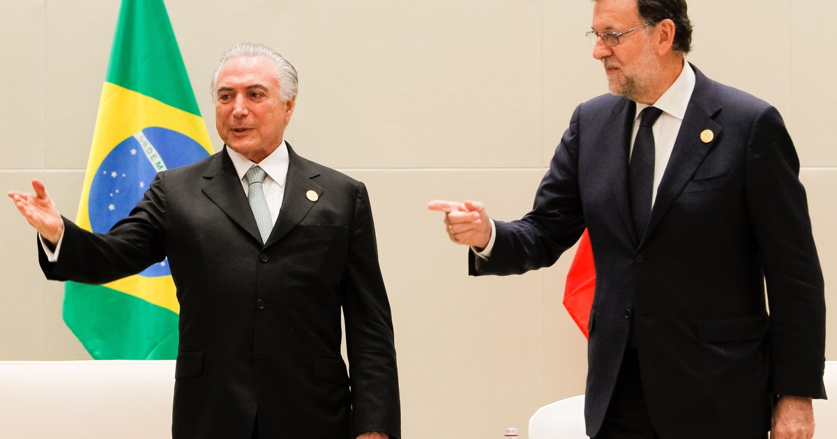 G1 – Temer y Rajoy se reúnen y analizan la situación política de Brasil y España