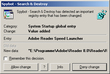 screenshot de Spybot - Search & Destroy