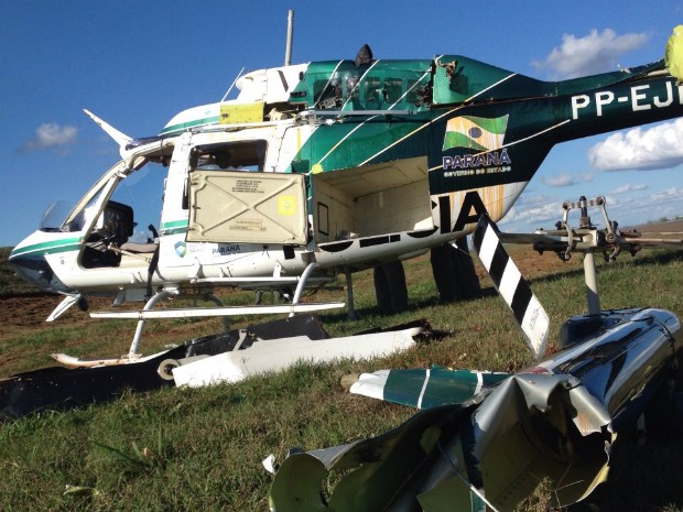 [Brasil] Helicóptero da PM sofre acidente durante treinamento no norte do PR Graer_2