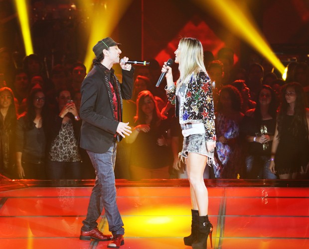 Claudia Leitte e Zeca Baleiro (Foto: Isabella Pinheiro/TV Globo)