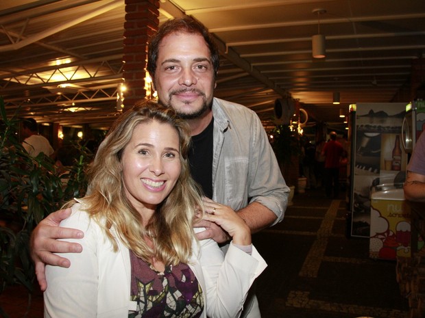 Andréa Sorvetão e Conrado em festa no Rio (Foto: Isac Luz/ EGO)