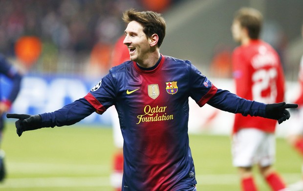 Messi, Spartak e Barcelona (Foto: Agência Reuters)