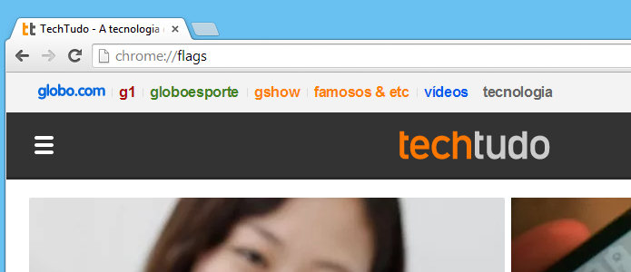 Acesse os recursos experimentais do Chrome (Foto: Reprodução/Helito Bijora)