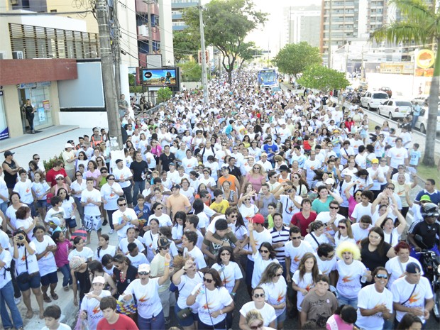 Em 2011, caminhada também fez parte da programação do Godstock (Foto: Divulgação/Cidade Viva)