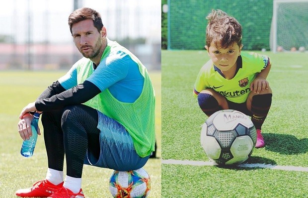 Messi e o filho, Mateo (Foto: Reprodução/Instagram) Messi e o filho, Mateo (Foto: Reprodução/Instagram)