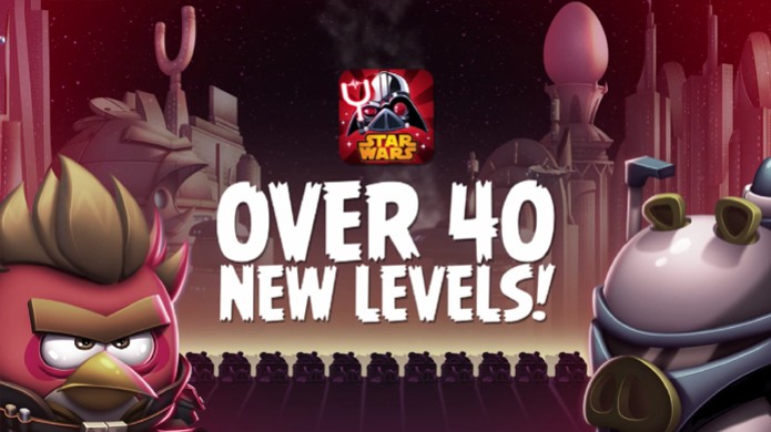 Atualização gratuita Rise of Clones de Angry Birds Star Wars 2 traz mais de 40 novas fases (Foto: Reprodução: YouTube) (Foto: Atualização gratuita Rise of Clones de Angry Birds Star Wars 2 traz mais de 40 novas fases (Foto: Reprodução: YouTube))