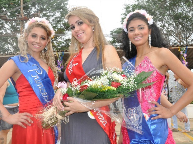 Vencedoras Miss Primavera em presídio de Campo Grande MS (Foto: Fernando da Mata/G1 MS)