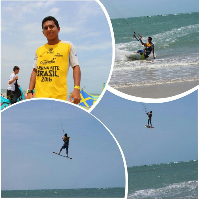 Polegar no Campeonato Brasileiro de Kitesurfe 2016 (Foto: Wenner Tito ) Polegar no Campeonato Brasileiro de Kitesurfe 2016 (Foto: Wenner Tito )