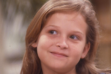 Fernanda Rodrigues quando criança em 'Vamp' (Foto: Reprodução)