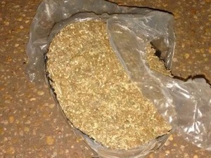 Foram apreendidos 2 quilos de maconha com o foragido (Foto: Polícia/Arquivo/Divulgação)