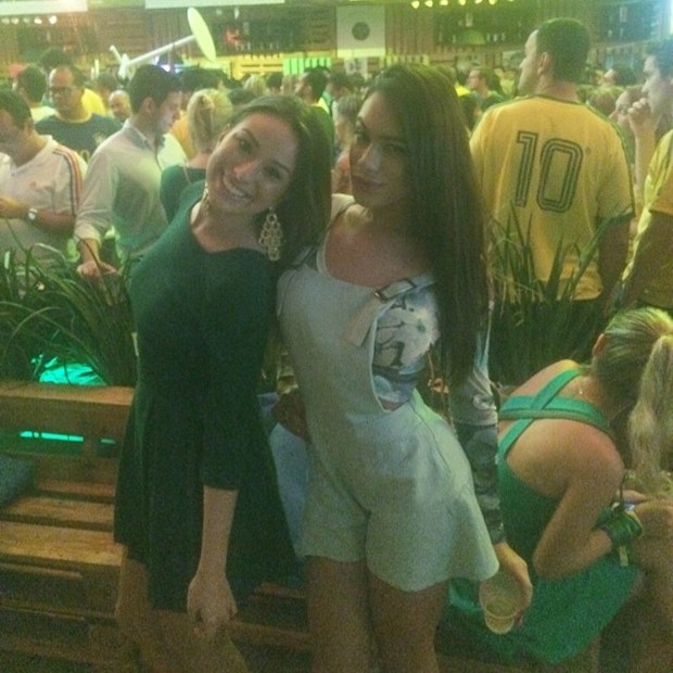 Patrícia Jordane com uma amiga (Foto: Instagram / Reprodução)