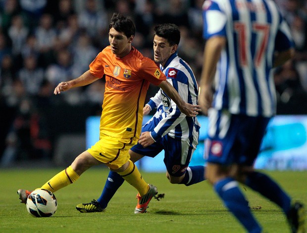 Messi Barcelona x La Coruna (Foto: AP)