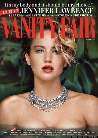 Jennifer Lawrence na capa da "Vanity Fair" (Foto: Reprodução)