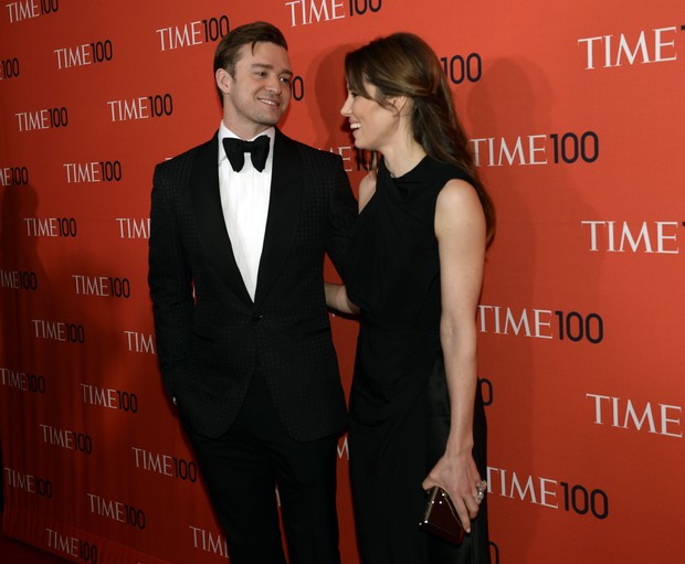 Justin Timberlake e Jessica Biel (Foto: AFP)