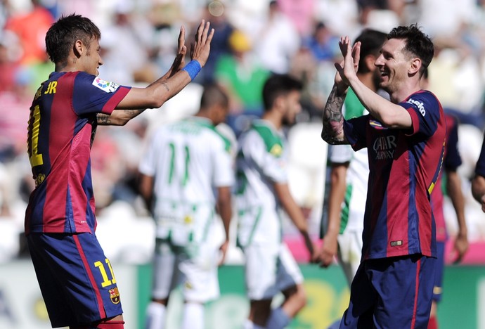Neymar Messi Barcelona (Foto: AFP)
