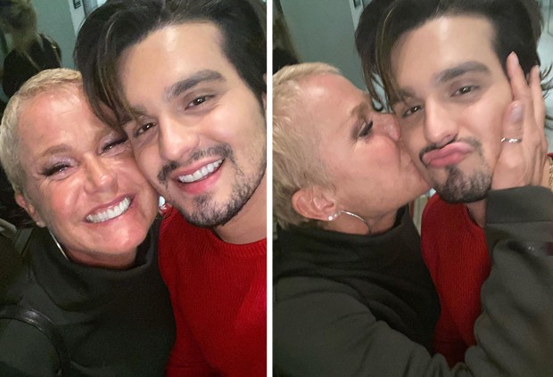 Luan Santana ganha beijo de Xuxa (Foto: Reprodução/Instagram) Luan Santana ganha beijo de Xuxa (Foto: Reprodução/Instagram)