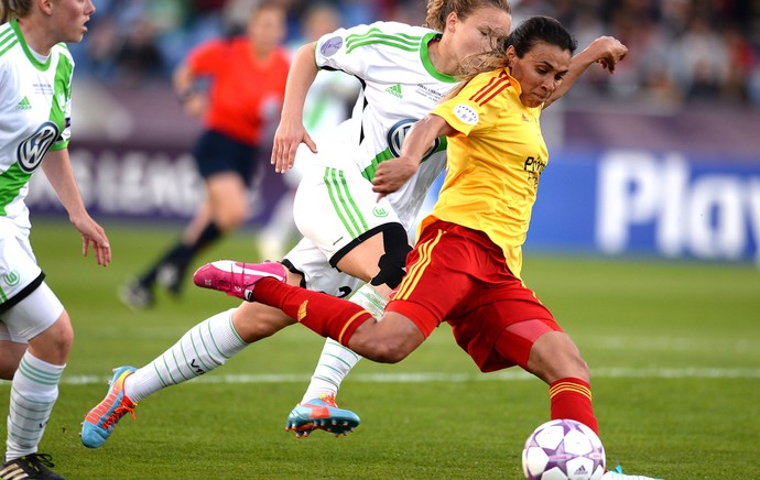 Marta jogo Tyreso contra Wolfsburg final (Foto: AFP)