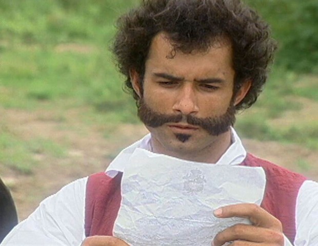 Marcos Pasquim como Dom Pedro I na minissérie O Quinto dos Infernos (Globo, 2002) (Foto: Divulgação/TV Globo)