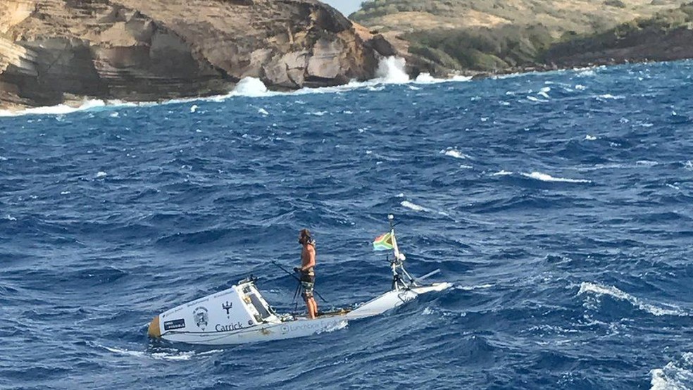Bertish tinha planejado alcançar seu objetivo em 120 dias, mas só precisou de 93 (Foto: Chris Bertish)