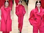 Guy Laroche desfilou um dos tons mais fortes do início da semana de moda de Paris, o pink