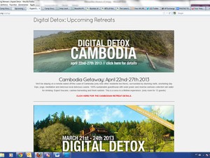Frame da página web do Digital Detox (Foto: Reprodução/Digital Detox)